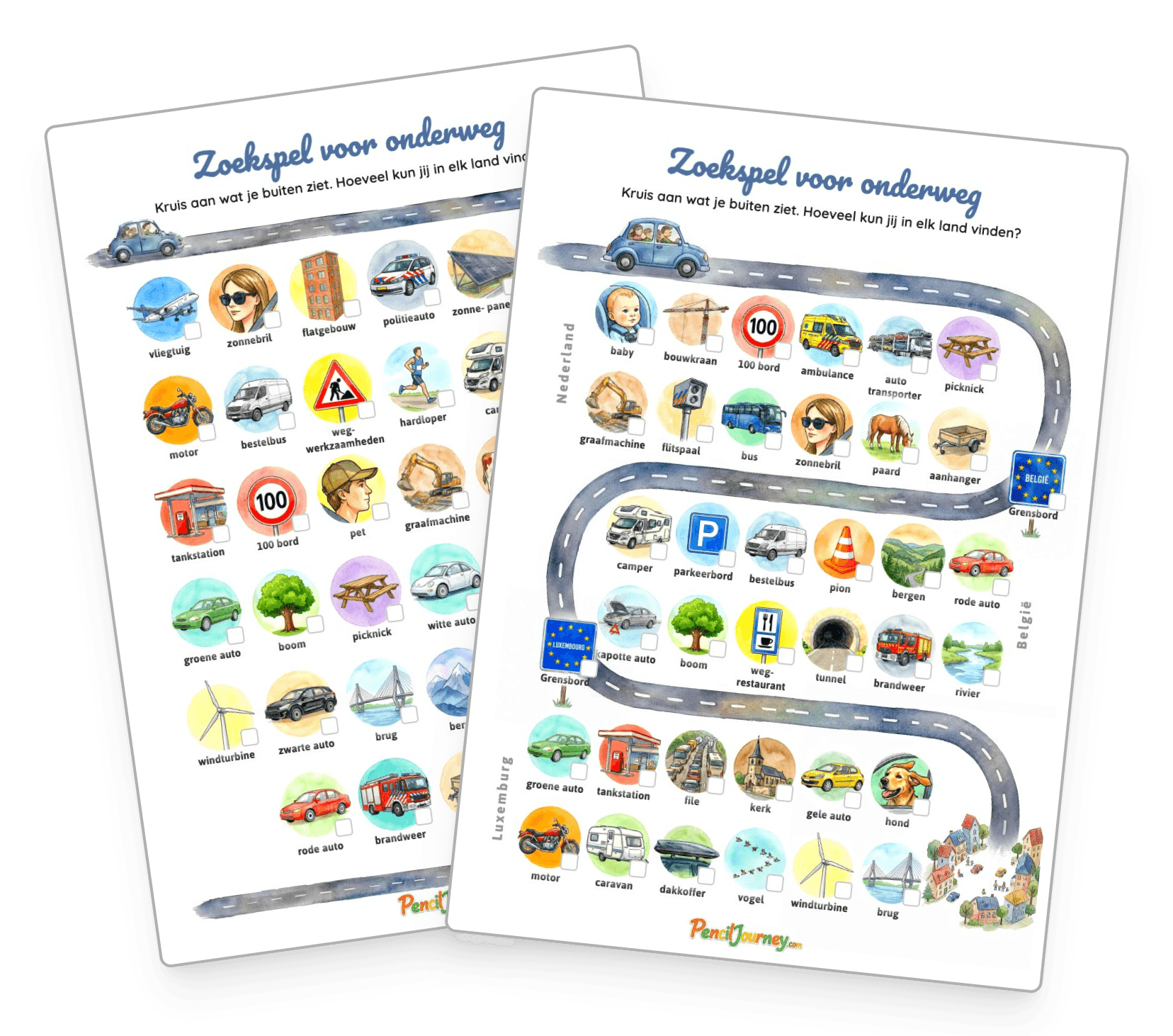 Vergelijking van bingo kaarten voor een enkele bestemming versus een route door meerdere landen