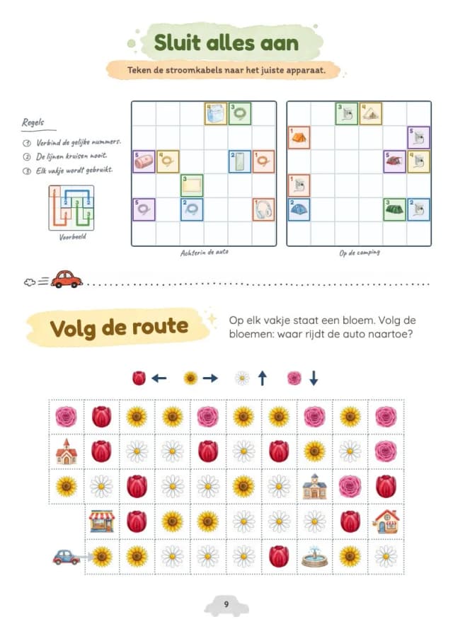 Patroon afmaken puzzel voor kinderen