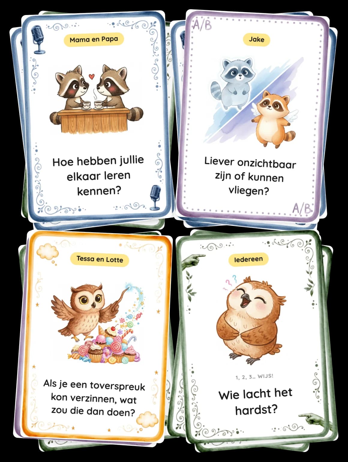 Gratis printbare gesprekskaarten voor in de auto, met vragen voor het hele gezin